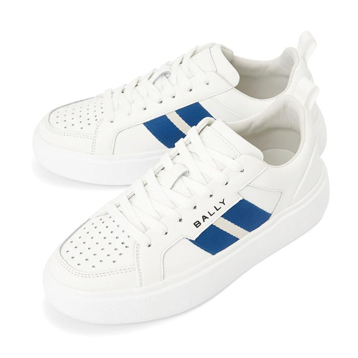 BALLY Women’s Low-Top Leather Sneakers White