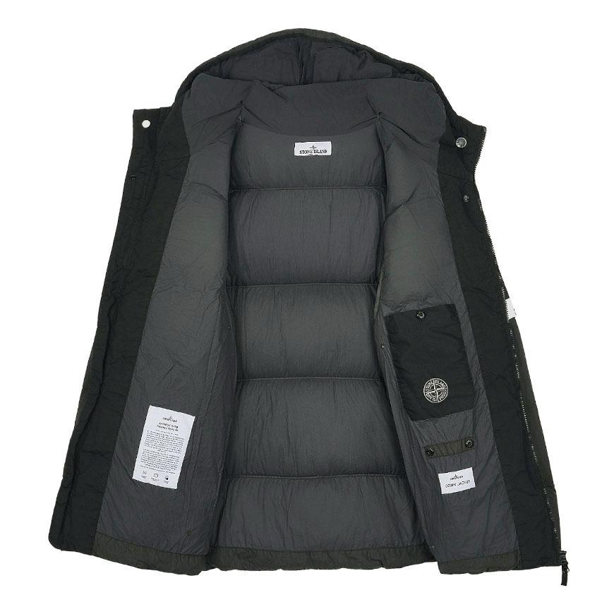 STONE ISLAND Crinkle Reps Hooded Down Jacket Men V0062