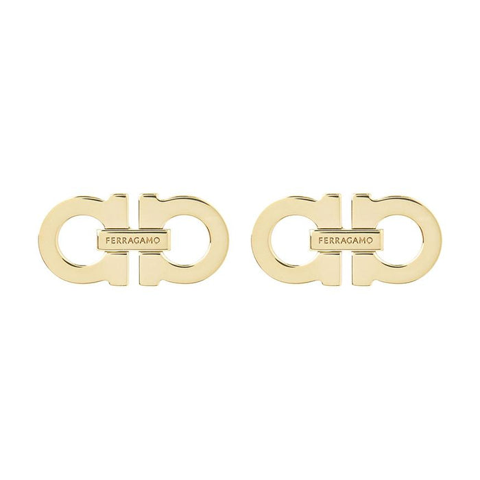 Ferragamo Double Gancini Women’s Earrings Gold-Tone