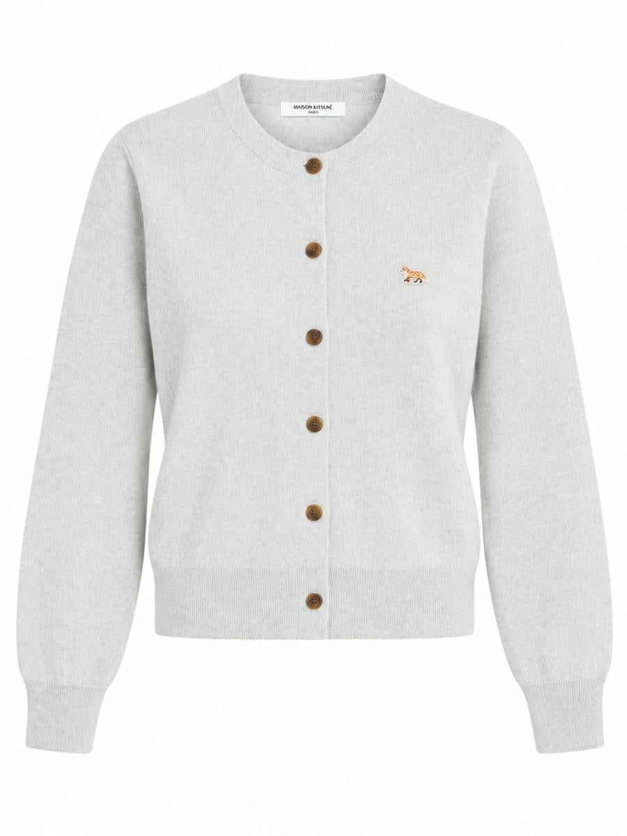Maison Kitsune Wool Blend Button-Up Cardigan Women’s Navy