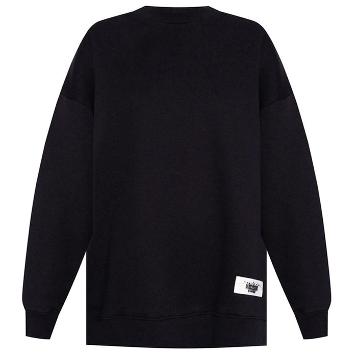 Acne Studios Women’s Logo Oversized Crewneck Sweatshirt Black