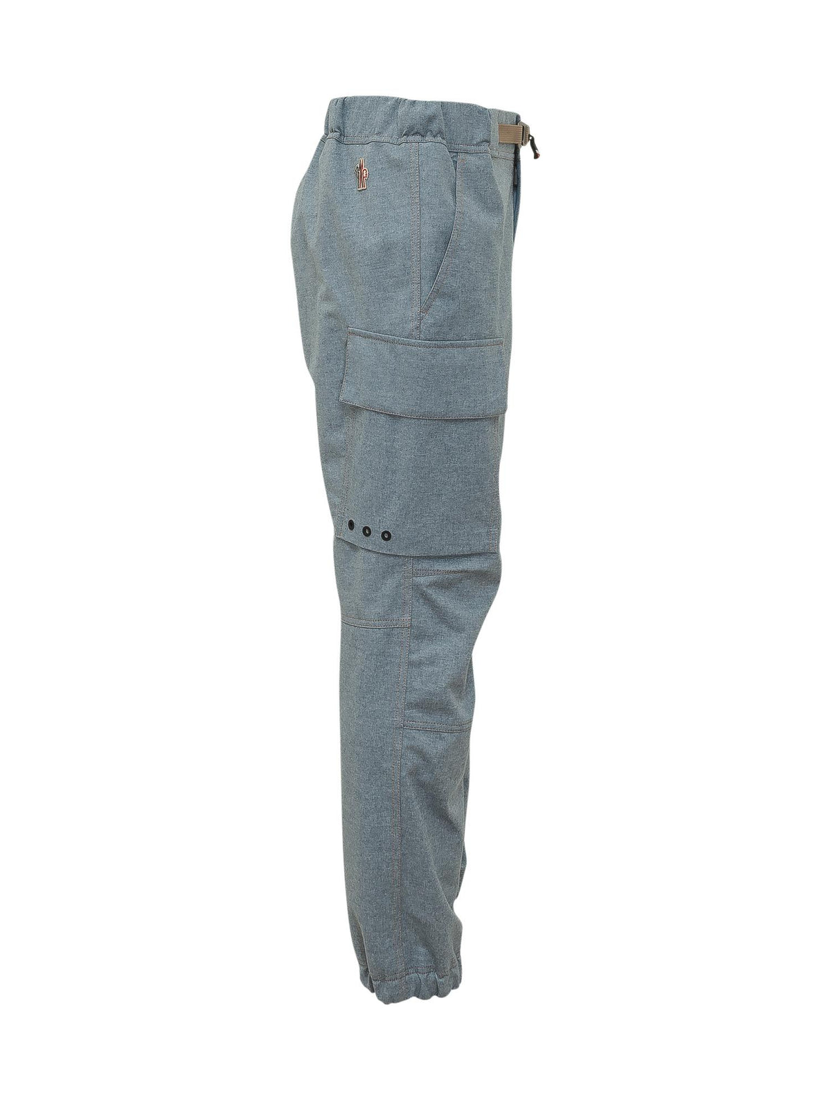 Moncler Navy Cotton Cropped Trousers for Men