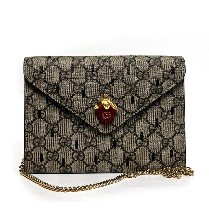 GUCCI Strawberry Print Mini Tote Bag 726249 FABB0 8659