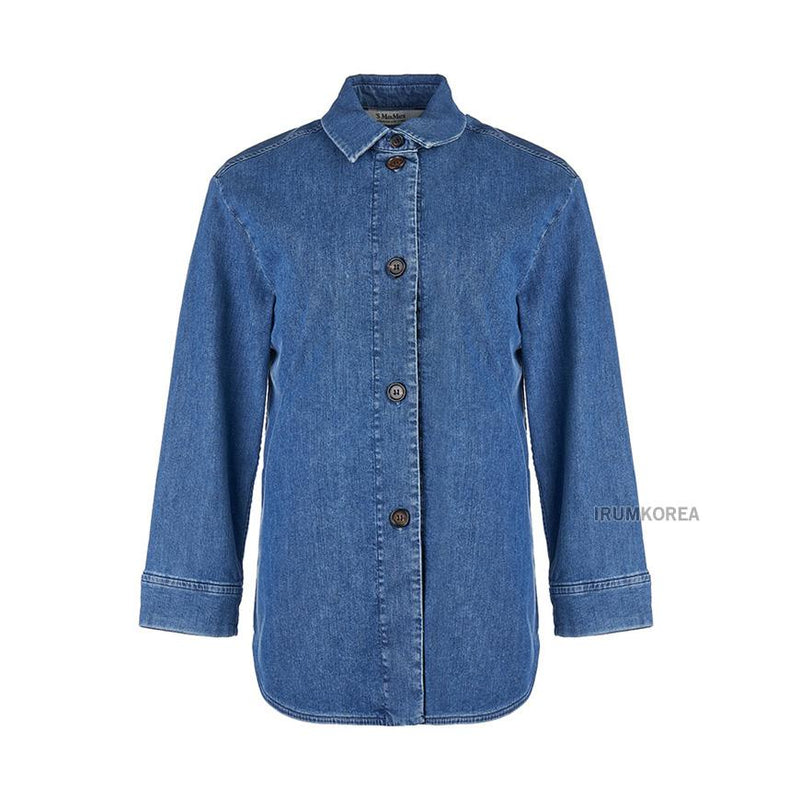 Max Mara PETALI Denim Shirt Women’s Blue FW24