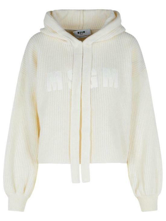 MSGM Wool Blend Sweater Hoodie for Women 3841MDM212 257285 02