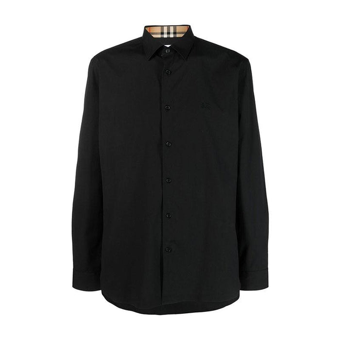 BURBERRY Stretch Cotton Long Sleeve Shirt