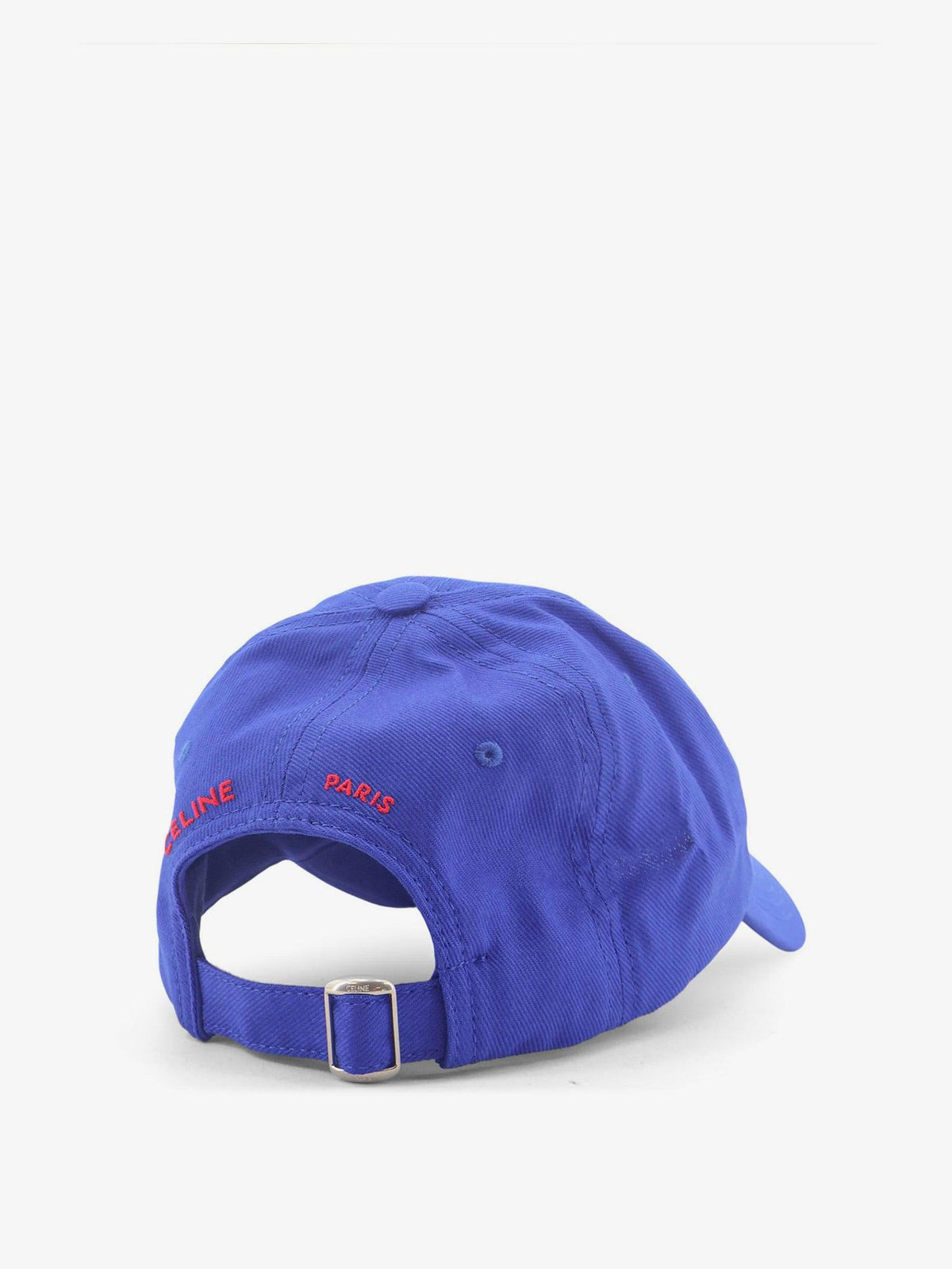 CELINE Beige Cotton Logo Baseball Cap