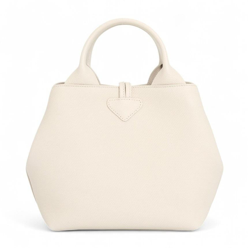 Longchamp Le Roseau S Women’s Leather Tote Bag Navy