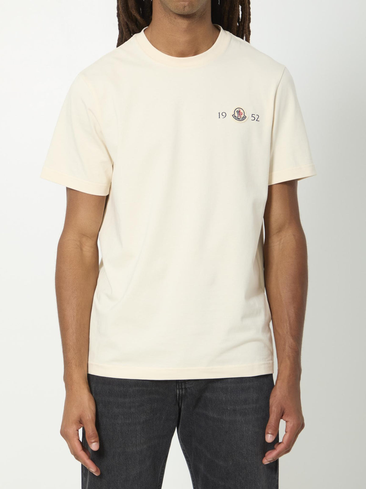 Moncler Short Sleeve Cotton T-Shirt White Men’s