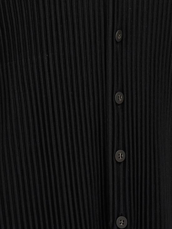 Issey Miyake Homme Plissé Pleated Vest Men's Black HP67JE51115 BLACK DOM