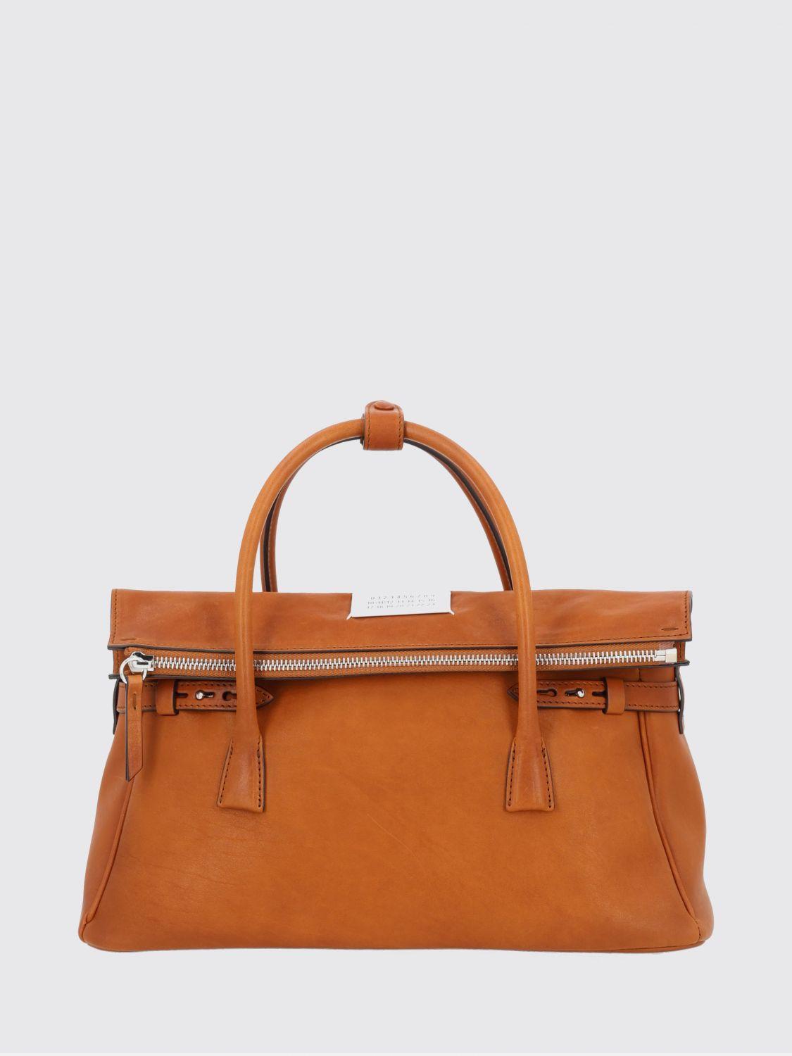 Maison Margiela Beige Leather Tote Shoulder Bag