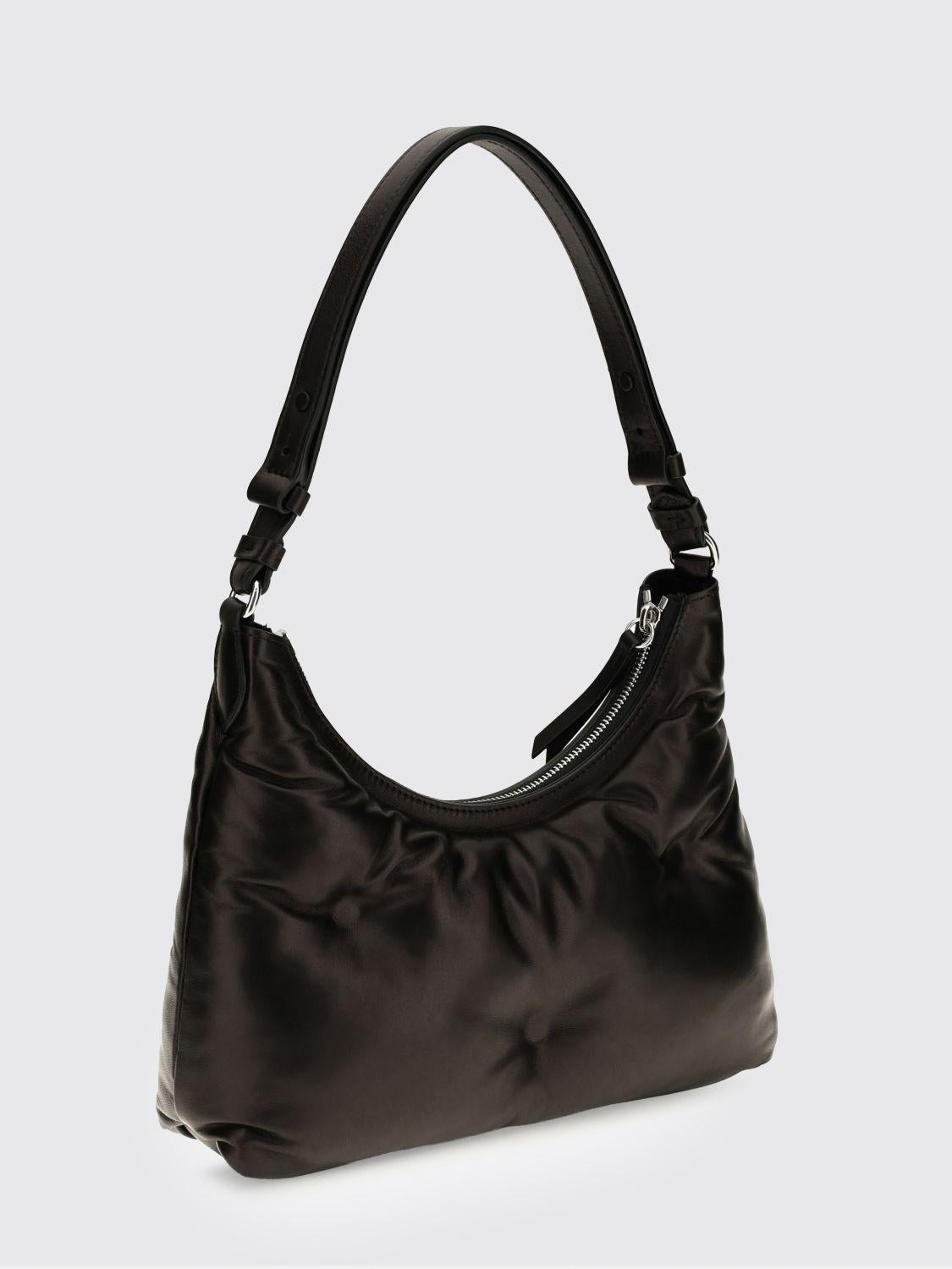 Maison Margiela Black Leather Shoulder Bag