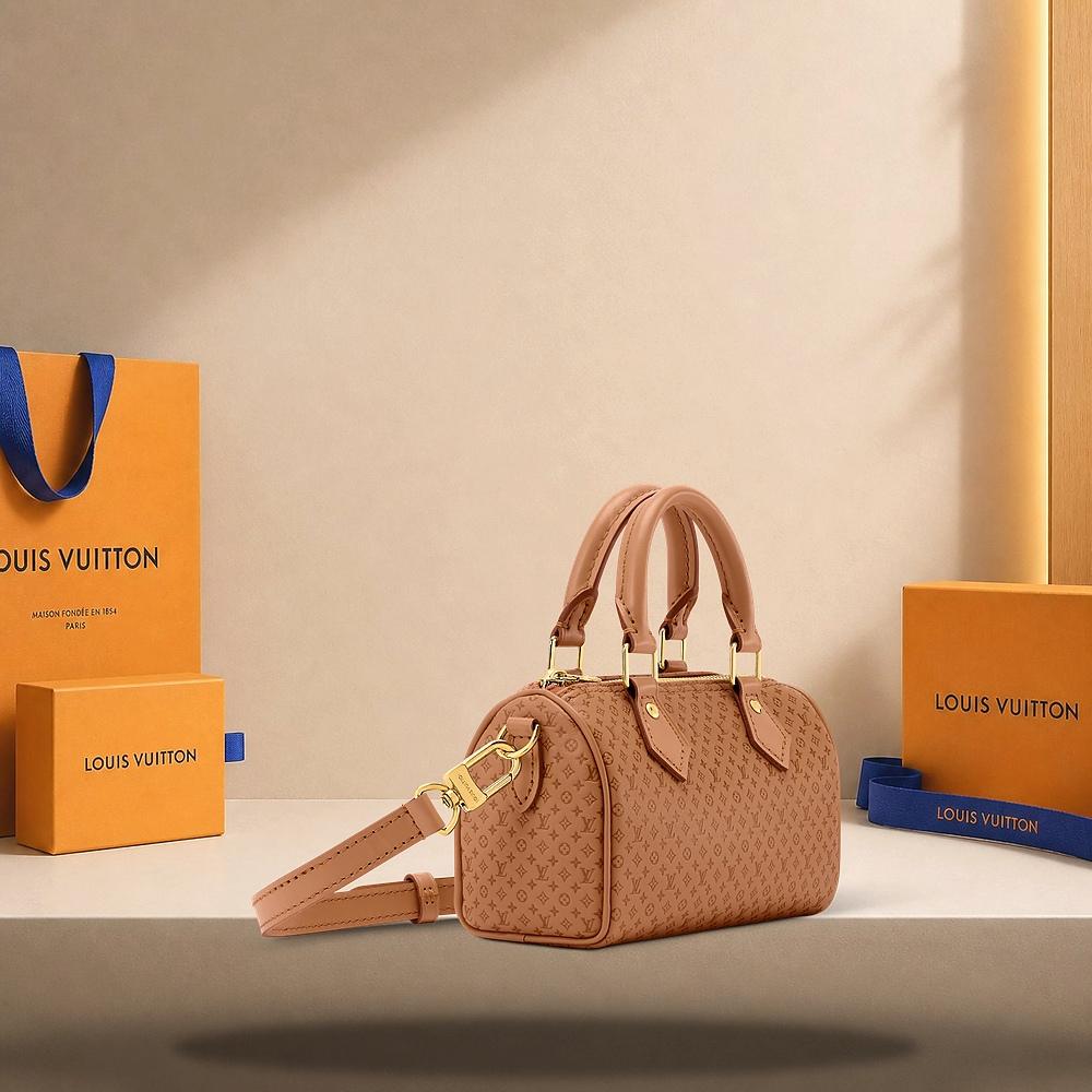 Louis Vuitton Nano Speedy Hazel Brown Tote Bag M29472