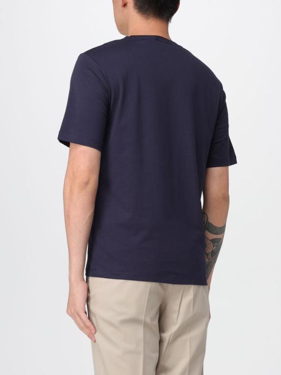 BALLY Short Sleeve T-Shirt for Men MJE0AYCO318U546 NAVY DOM