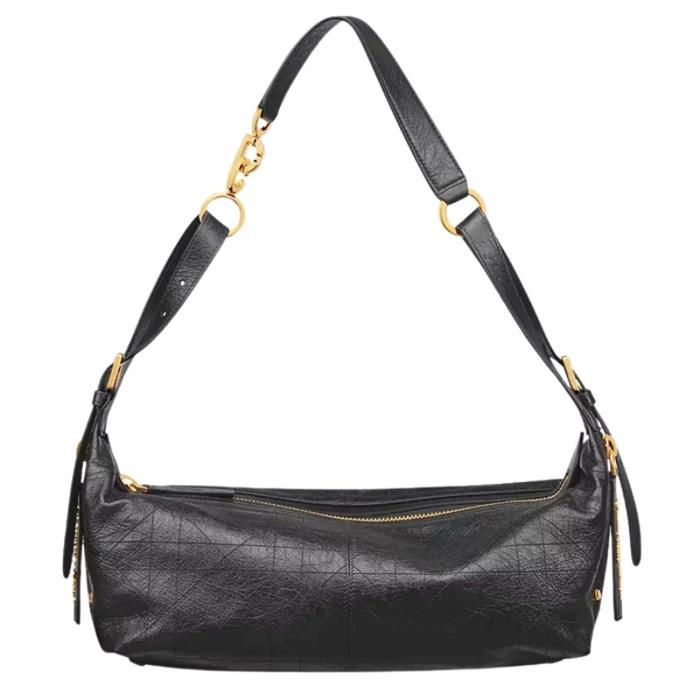 DIOR DJourney Medium Shoulder Bag Black Leather M2417UNUO M90