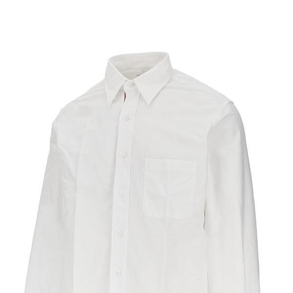 THOM BROWNE White Oxford Long Sleeve Button-Down Shirt
