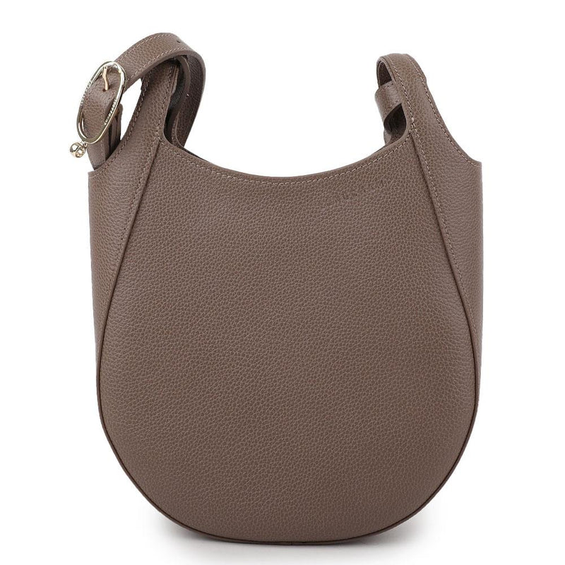 Longchamp Le Pliage Cuir Small Crossbody Bag Black Leather