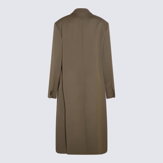 AURALEE Wool Overcoat for Men A23AC01KW KHAKI DOM