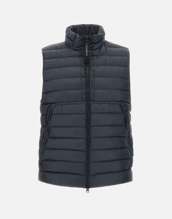 CP Company DD Shell Lens Down Vest Navy