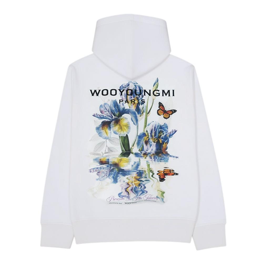 WOOYOUNGMI Flower Back Logo Men's Hoodie
