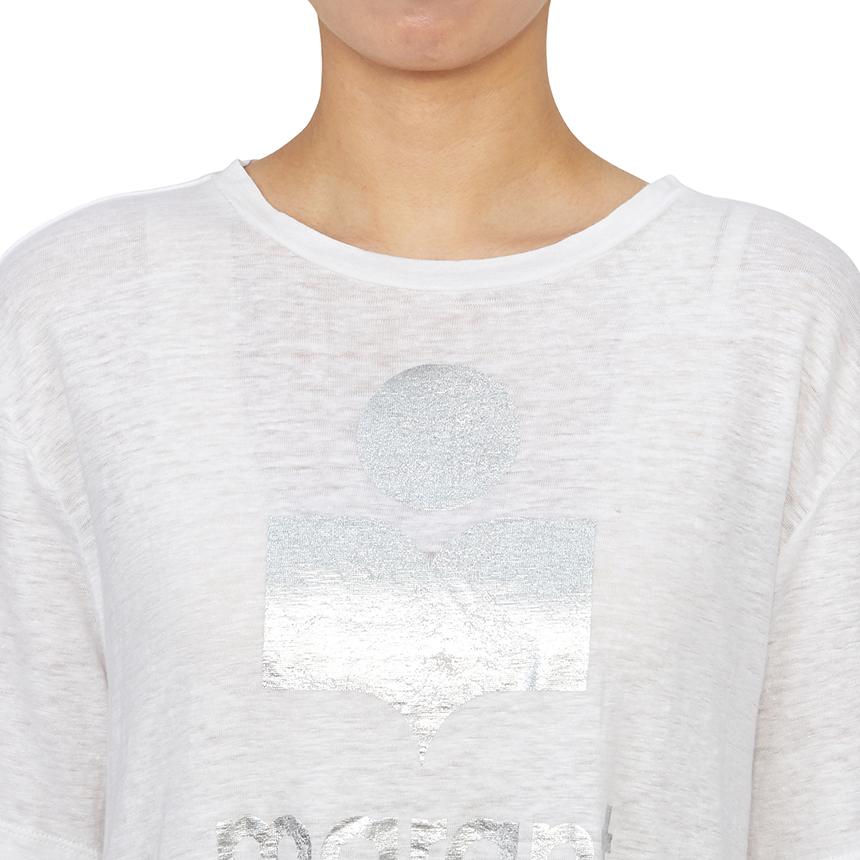 Isabel Marant Zewel Womens Short Sleeve T-Shirt TS0001FB A1N10E 20WH