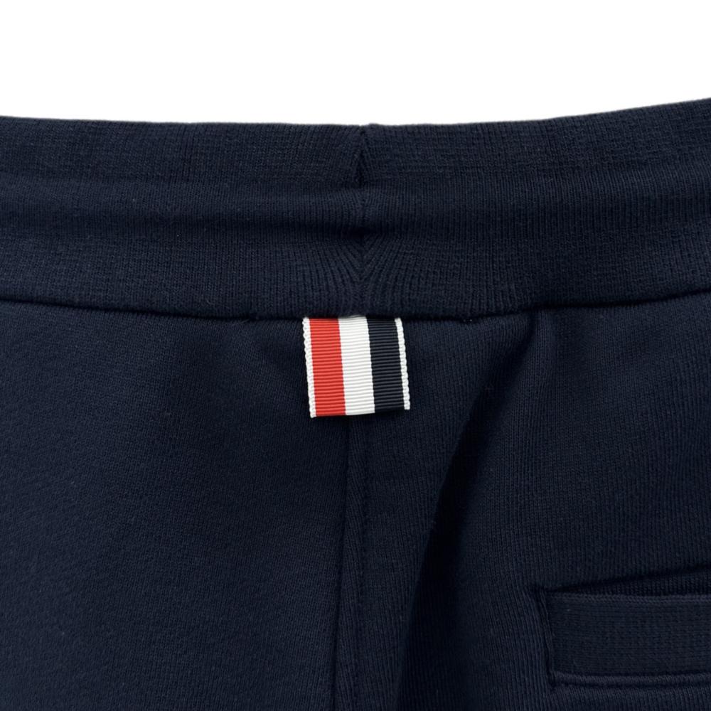 THOM BROWNE Armband Cotton Sweatpants Joggers Navy Men
