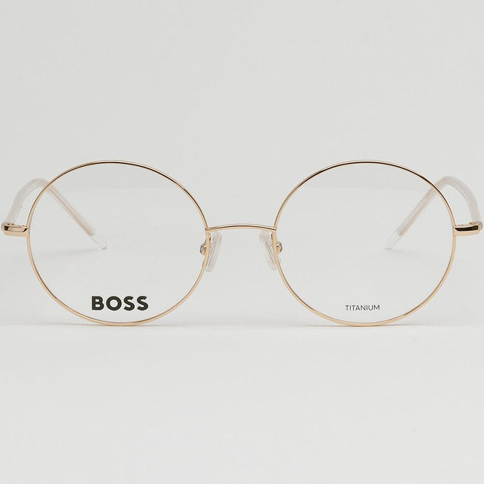 HUGO BOSS Rose Gold Titanium Round Eyeglass Frames Unisex BOSS1397 000