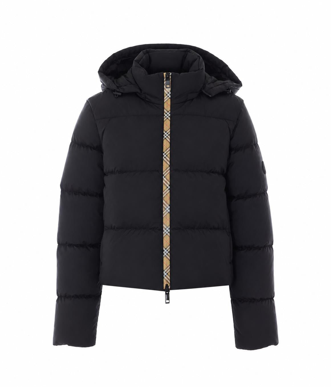 BURBERRY Black Down Puffer Jacket for Women