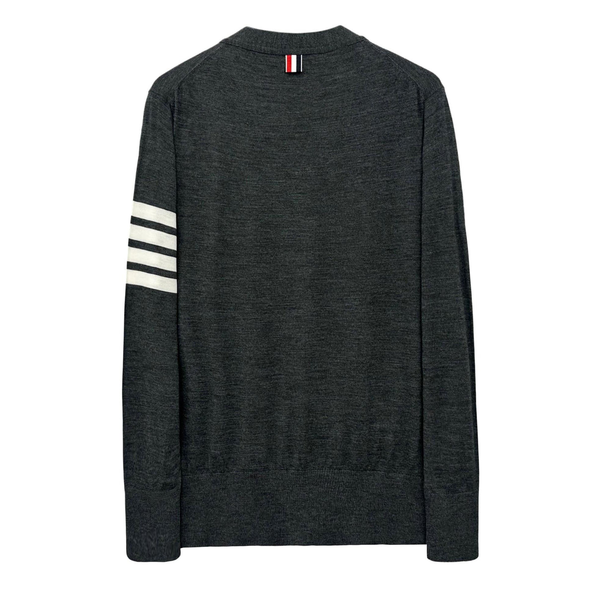 THOM BROWNE Diagonal Sleeve Stripe Wool Cardigan Men's MKC002A 022