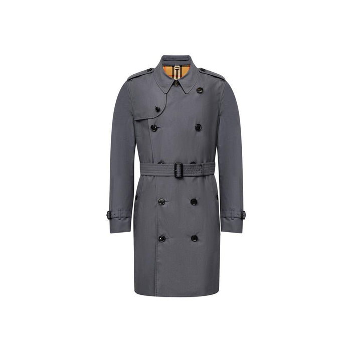 BURBERRY Chelsea Heritage Trench Coat Gray Men