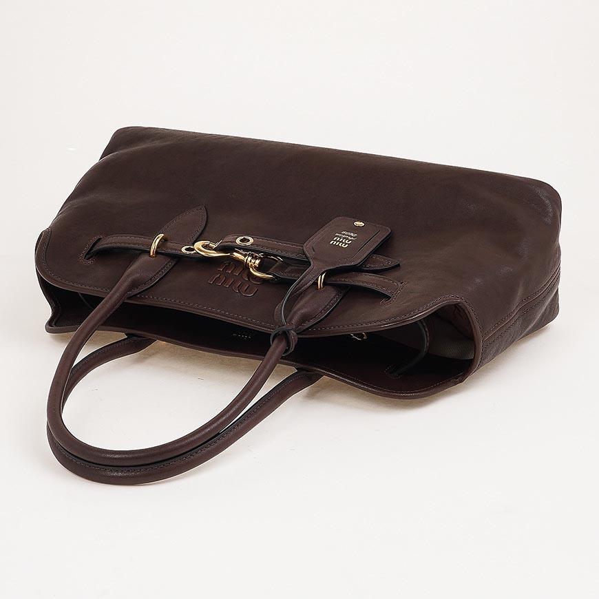 Miu Miu Avant-Garde Nappa Leather Tote Bag for Women