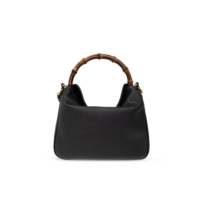 GUCCI Diana Medium Shoulder Bag Black Leather