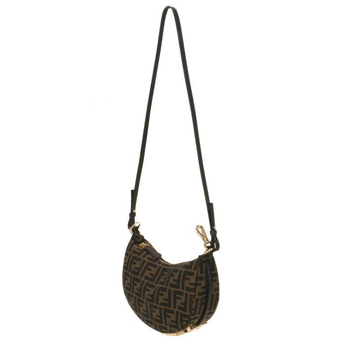 FENDI Fendigraphy Mini Leather Shoulder Bag