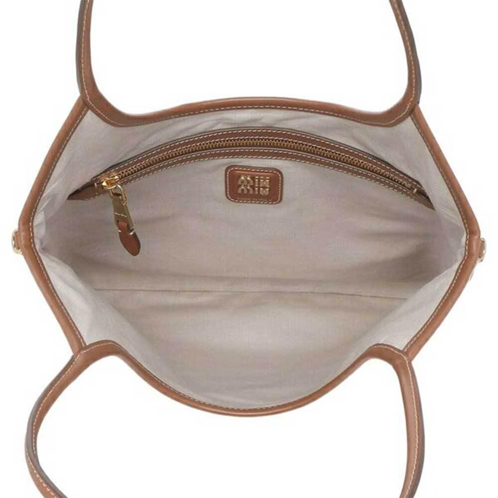 Miu Miu Ivy Canvas Tote Bag Regular