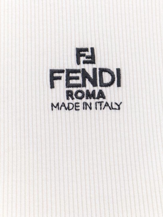 FENDI White Short Sleeve T-Shirt