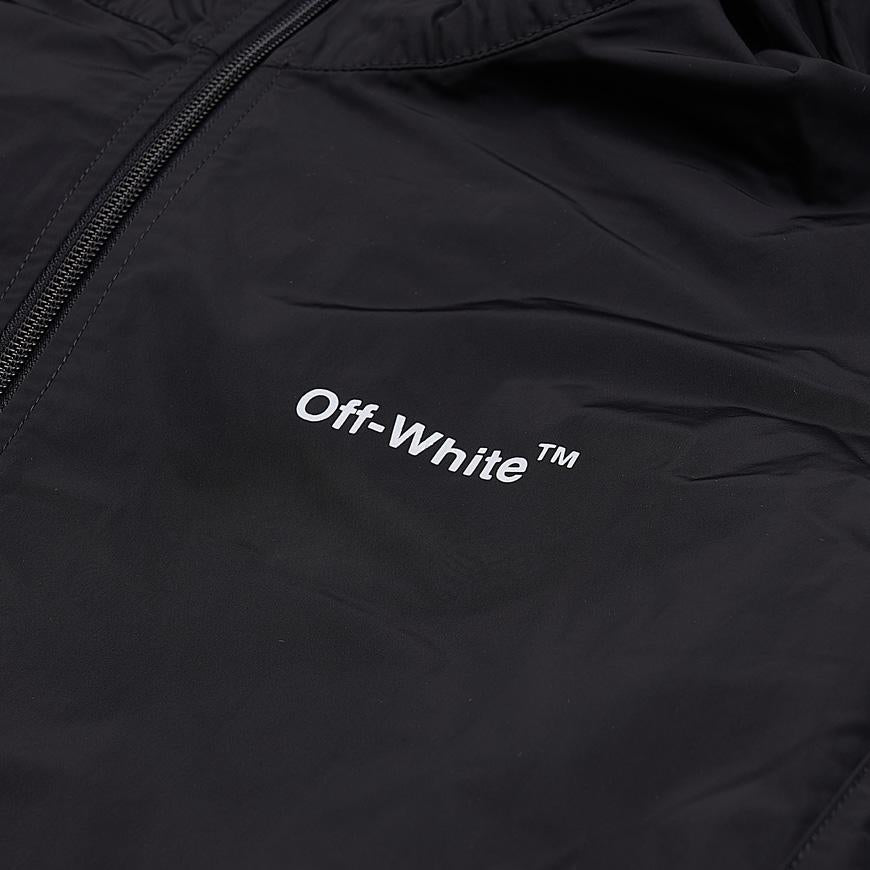 OFF WHITE Men's Diagonal Outline Zip-Up Hoodie OMBD039C99FAB0011010