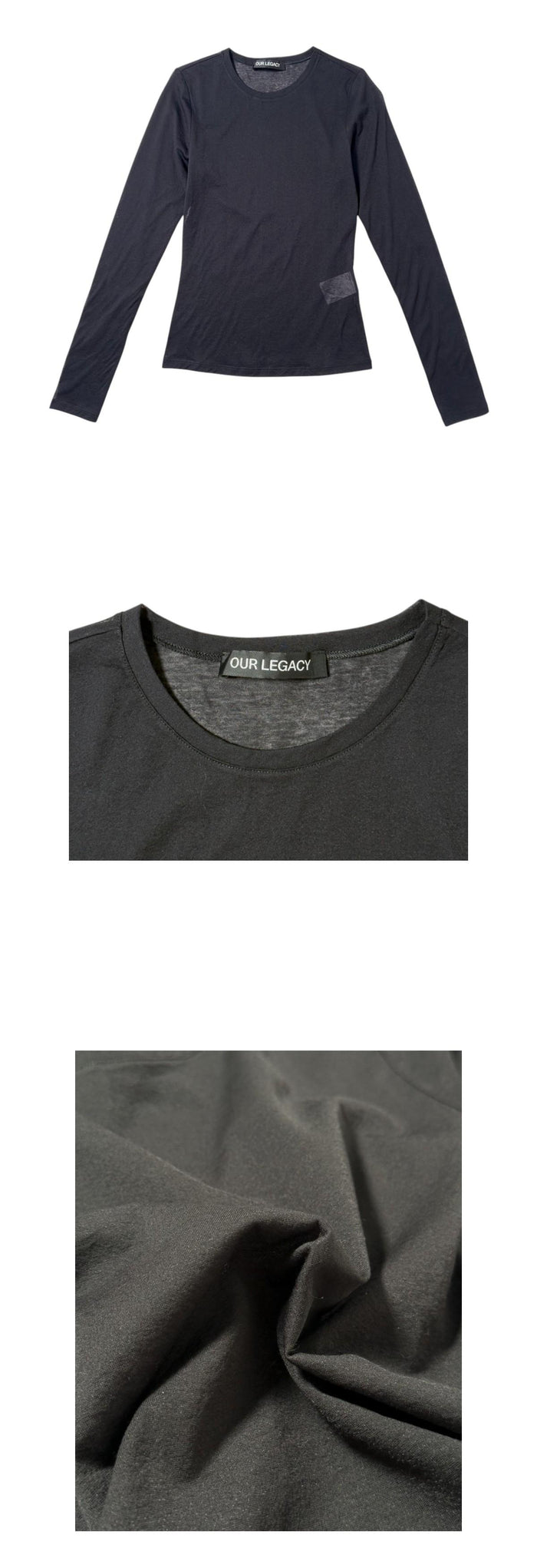 OUR LEGACY Stocking Jersey Super Slim Long Sleeve T-Shirt