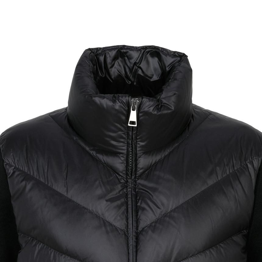 Moncler Women’s Padded Zip-Up Knit Cardigan Black