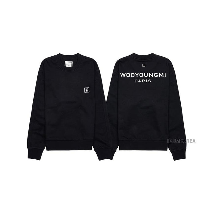 WOOYOUNGMI Women’s Back Logo Sweatshirt Navy