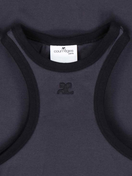 courreges Charcoal Grey Short Dress 125JRO577 JS0203 B155