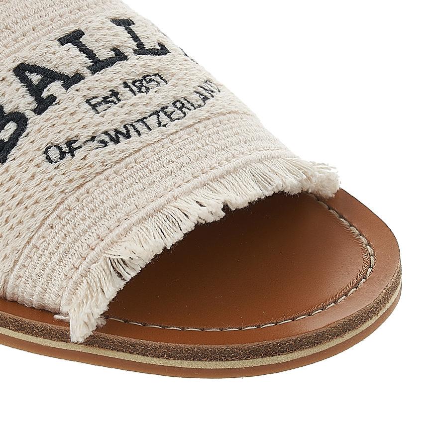 BALLY Bianca Slide Sandals Women’s Flat Black Leather