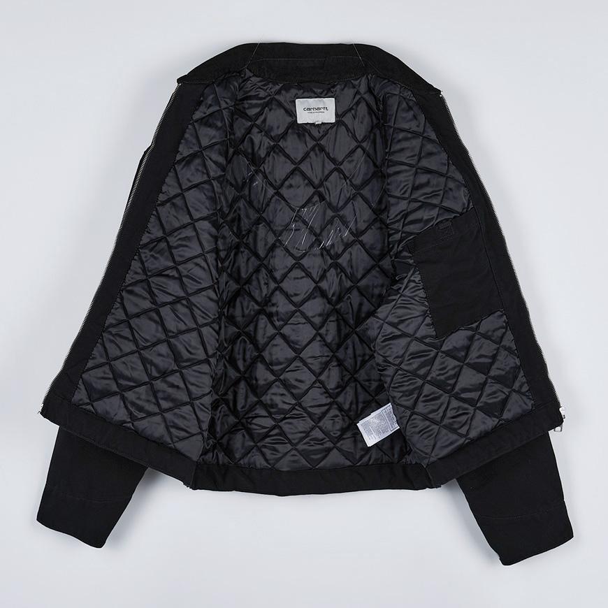 CARHARTT WIP Women OG Detroit Jacket Black Duck Canvas Jacket