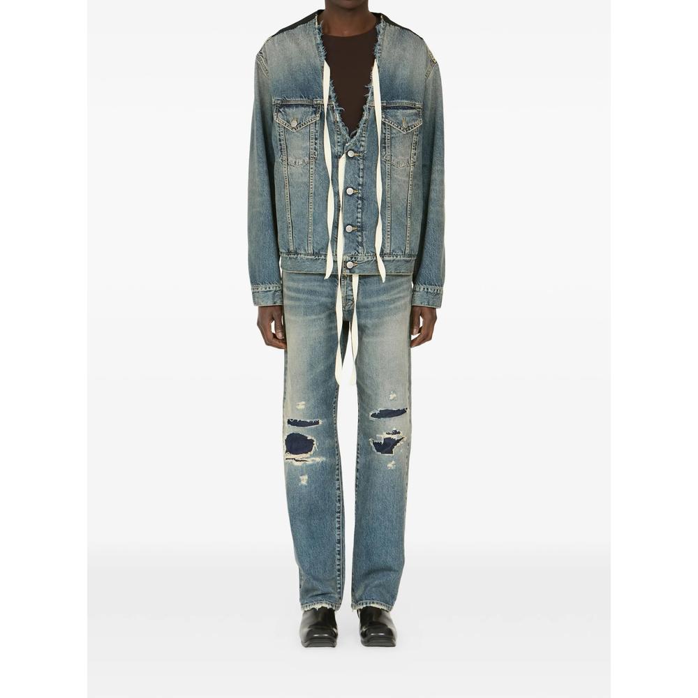 Maison Margiela Gray Distressed Denim Jeans Men