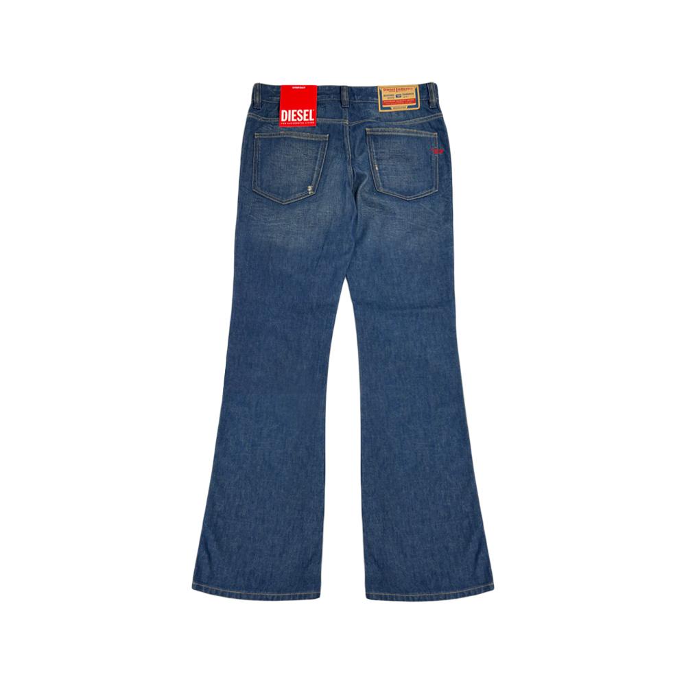 DIESEL Blue Bootcut Denim Shorts Regular Fit Mid Waist A12218 09M60 01