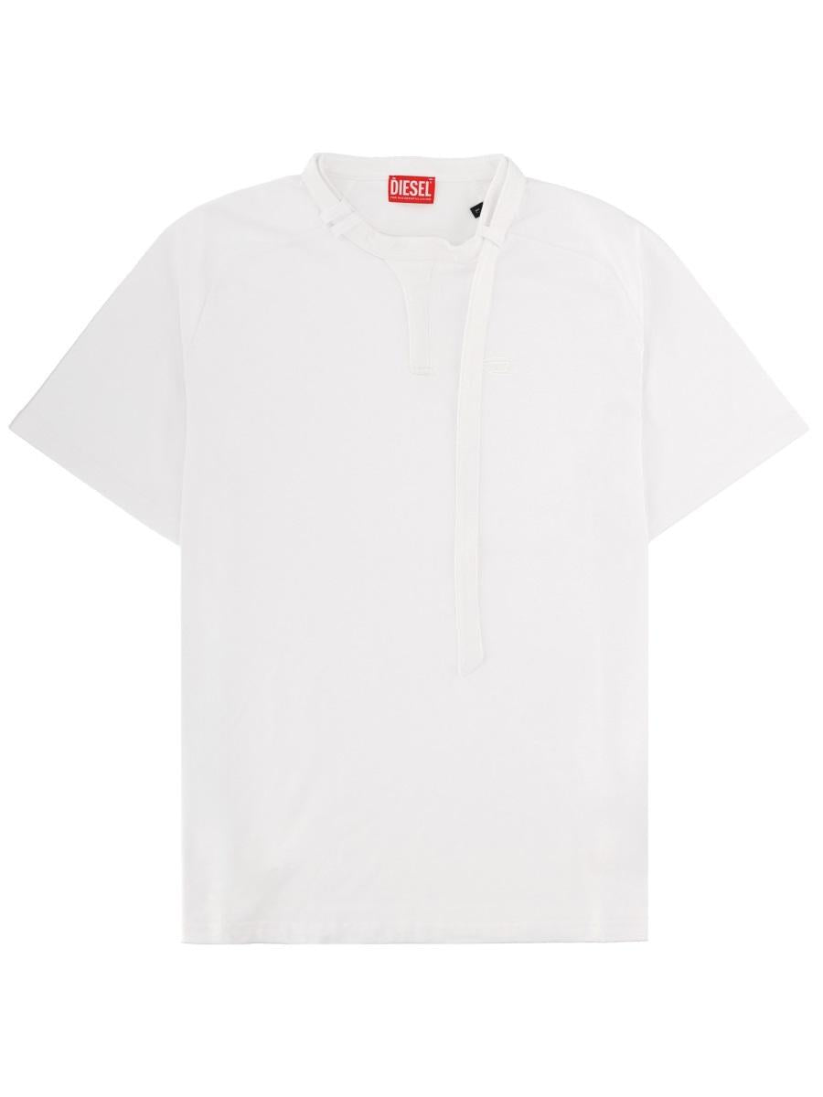 DIESEL Black Cotton Short Sleeve T-Shirt