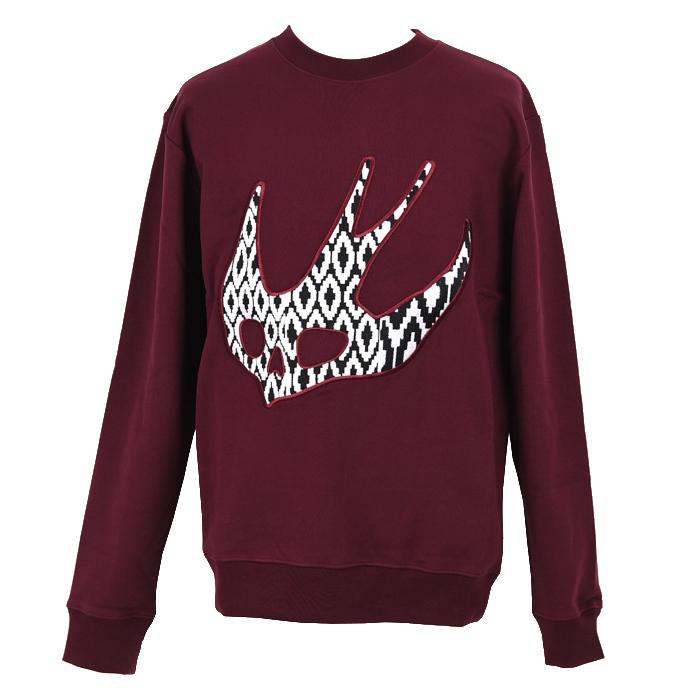 Alexander Mcqueen Swallow Embroidered Sweatshirt Women Red Cotton