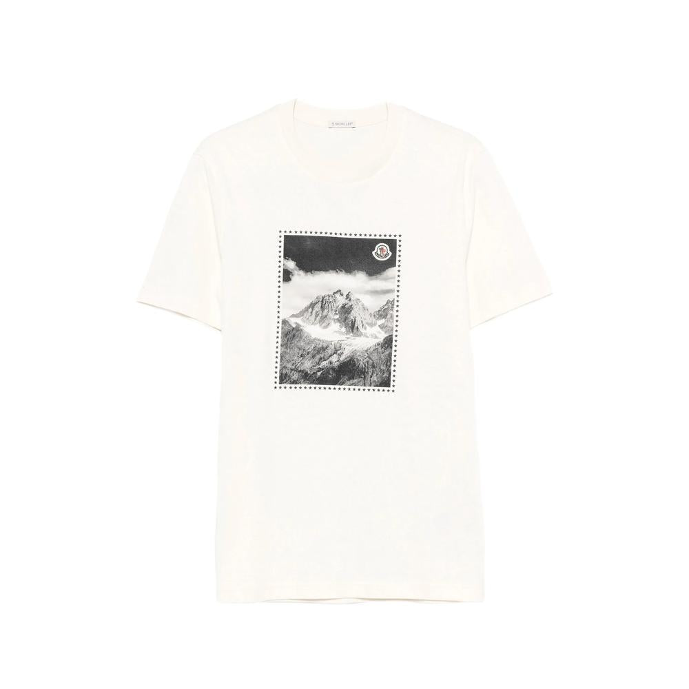 Moncler Short Sleeve T-Shirt Black Cotton Men’s Top