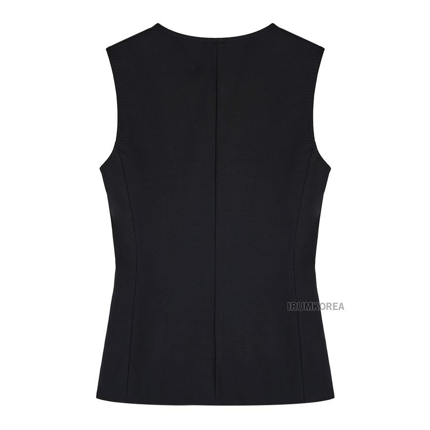 Max Mara Fornovo Wool Blend Sleeveless Vest Jacket for Women 004