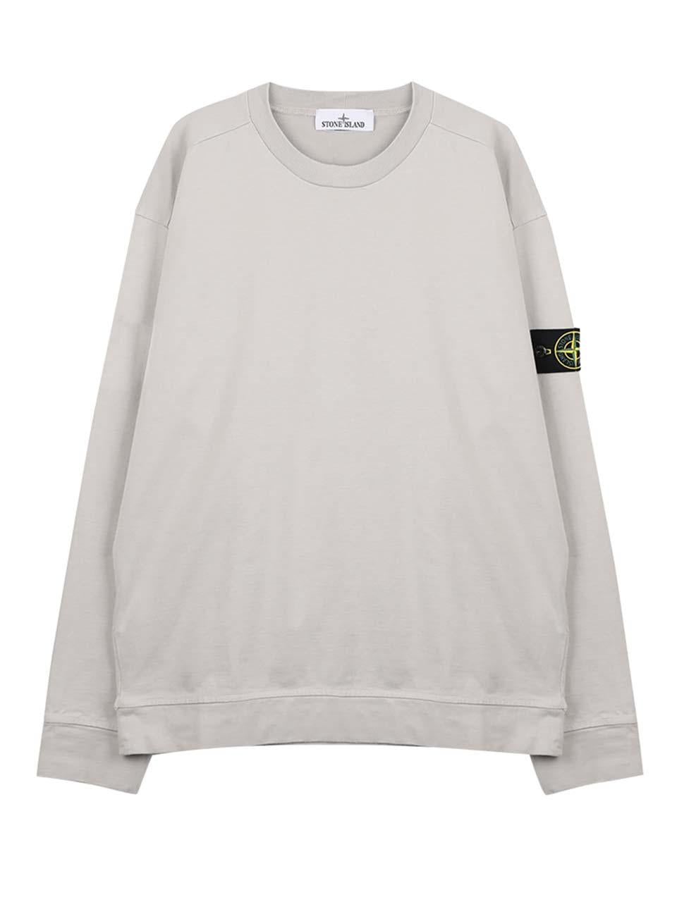 STONE ISLAND Regular Fit Crewneck Sweatshirt Men’s Navy Cotton