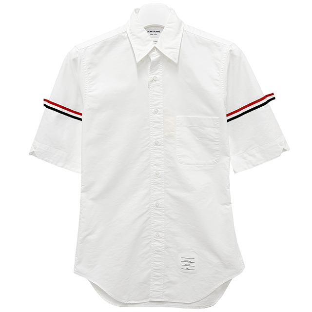 THOM BROWNE Classic Armband Short Sleeve Shirt MWS242A F0313 100